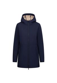 TRESPASS - Kurtka Soft Shell Damska Sine. Kolor: niebieski. Sport: turystyka piesza