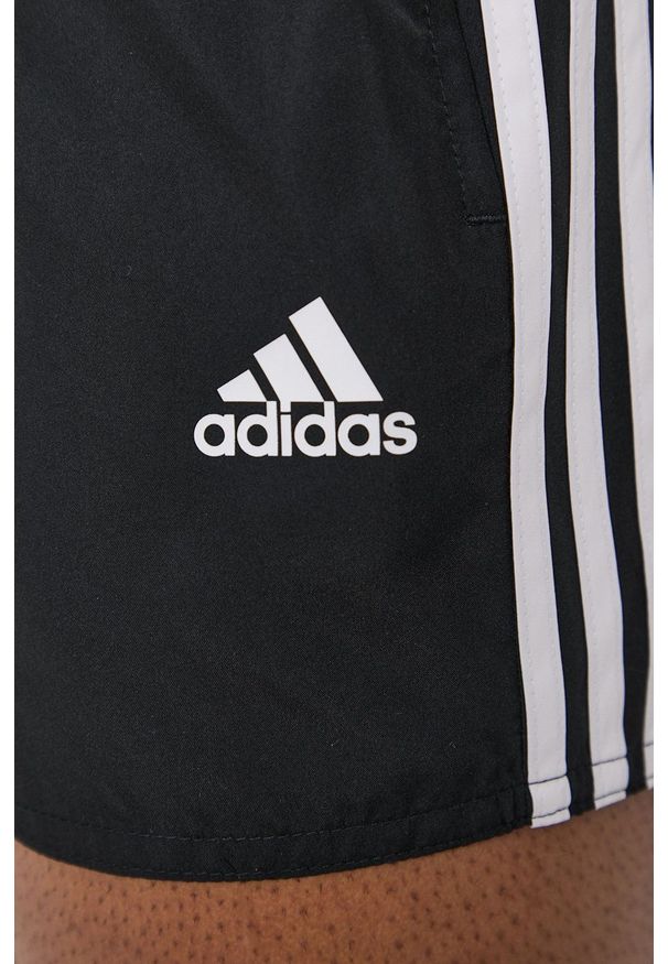 adidas Performance - Szorty kąpielowe. Kolor: czarny. Materiał: tkanina, materiał