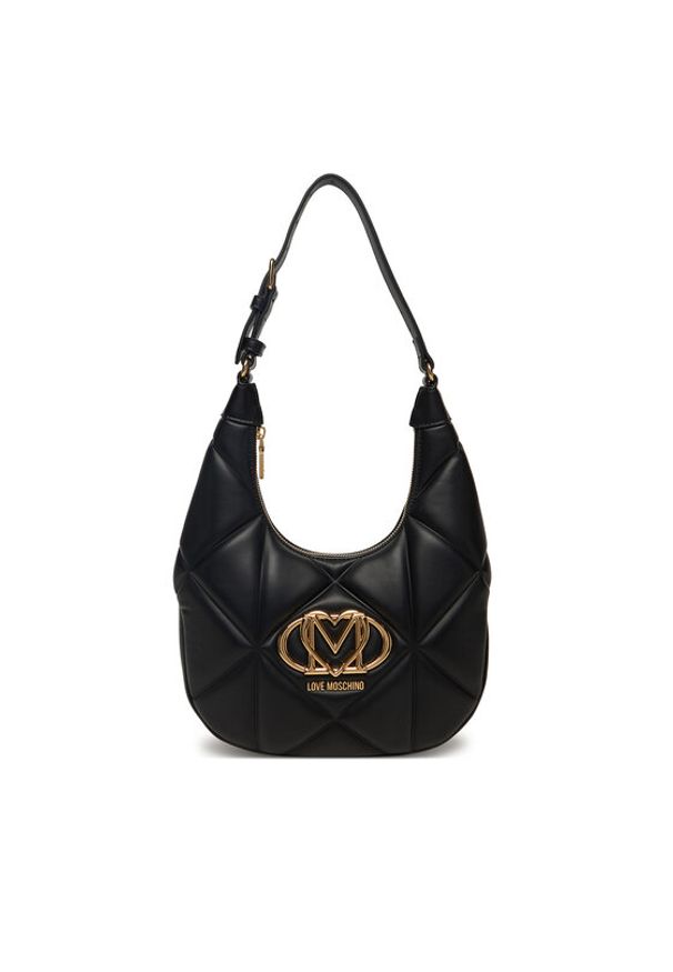 Love Moschino - LOVE MOSCHINO Torebka JC4082PP0NLC0000 Czarny. Kolor: czarny. Materiał: skórzane