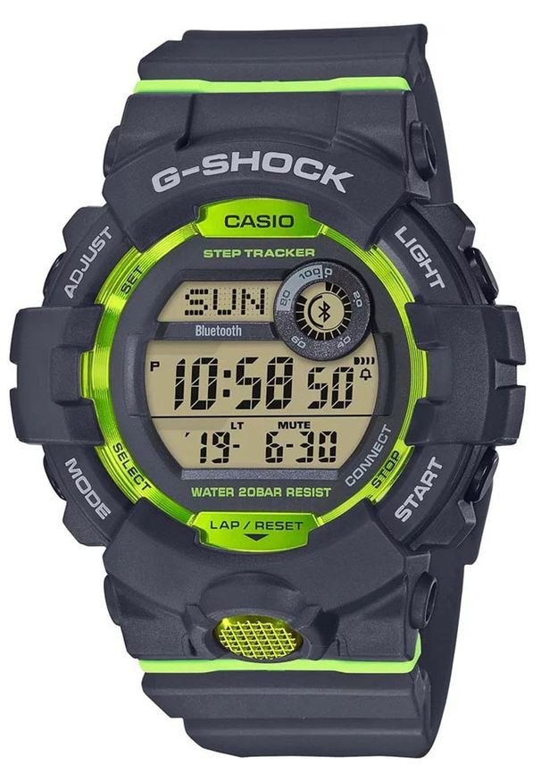 G-Shock - Zegarek Męski G-SHOCK G-SQUAD GBD-800-8ER. Rodzaj zegarka: cyfrowe. Materiał: tworzywo sztuczne. Styl: sportowy