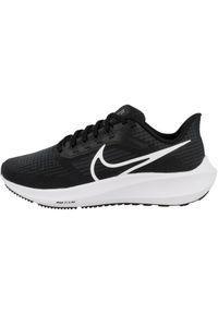 Buty do biegania damskie Nike Air Zoom Pegasus 39. Zapięcie: sznurówki. Kolor: czarny, biały, wielokolorowy. Materiał: materiał, syntetyk, tkanina, guma. Szerokość cholewki: normalna. Model: Nike Zoom. Sport: bieganie #1