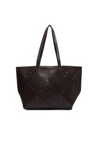 Calvin Klein Torebka Woven Medium Carryall LV04F3548G Brązowy. Kolor: brązowy. Materiał: skórzane #5