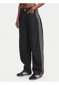 Adidas - adidas Jeansy KQ6474 Czarny Barrel Fit. Kolor: czarny #1
