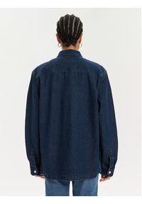 Lee Koszula jeansowa Workwear 112349344 Granatowy Loose Fit. Kolor: niebieski. Materiał: bawełna