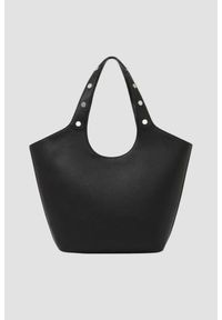 Karl Lagerfeld - KARL LAGERFELD Czarna shopperka Rocky Marais. Kolor: czarny. Wzór: aplikacja. Styl: casual, elegancki #3