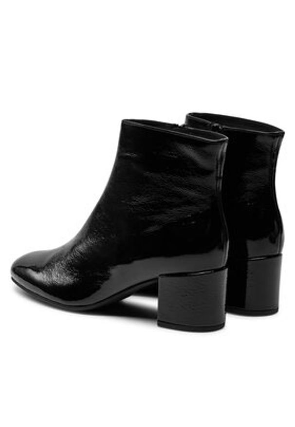 HÖGL Botki 8-134115 Czarny. Kolor: czarny. Materiał: lakier, skóra