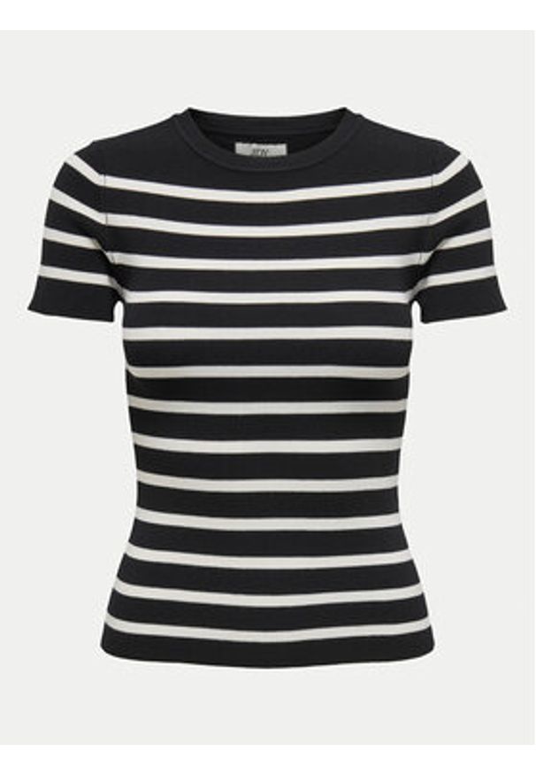 JDY T-Shirt Cirkeline 15307860 Czarny Slim Fit. Kolor: czarny. Materiał: wiskoza