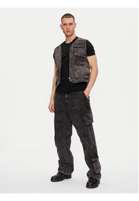 Alpha Industries Jeansy Canvas Acid Pant 156212 Czarny Regular Fit. Kolor: czarny