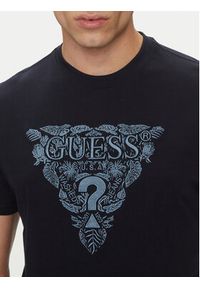 Guess T-Shirt M5GI16 K8FQ4 Granatowy Regular Fit. Kolor: niebieski. Materiał: bawełna #4