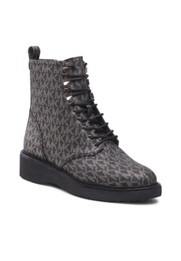 MICHAEL Michael Kors Botki Haskell Bootie 40F2HSFE5B Czarny. Kolor: czarny. Materiał: skóra