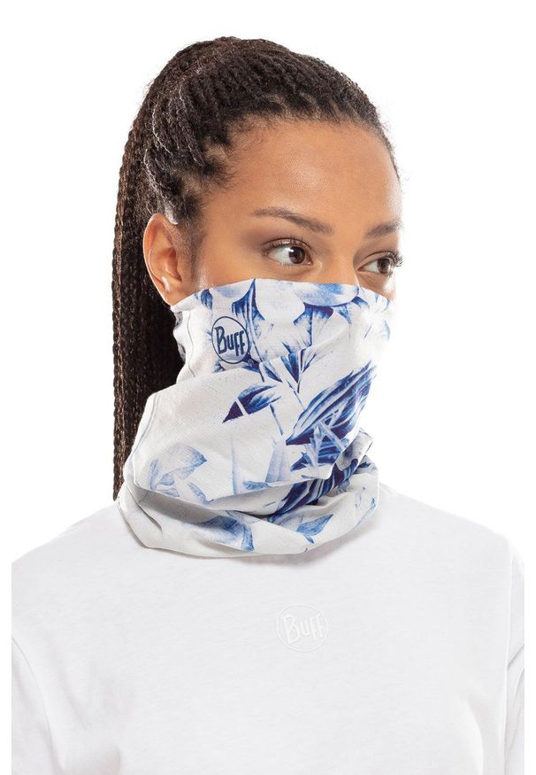 Buff - Komin Delft Multi. Kolor: biały. Materiał: włókno, tkanina, materiał