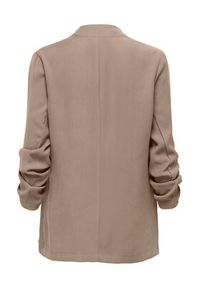 only - ONLY Marynarka Lalia 15367395 Brązowy jasny Regular Fit. Kolor: brązowy. Materiał: wiskoza #3