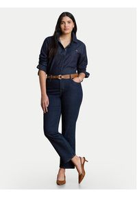 Lauren Ralph Lauren - LAUREN RALPH LAUREN Koszula jeansowa 200B20825001 Granatowy Regular Fit. Kolor: niebieski. Materiał: bawełna #4