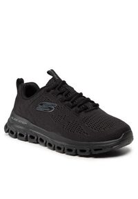 skechers - Skechers Sneakersy Fasten Up 232136/B Czarny. Kolor: czarny. Materiał: materiał #6