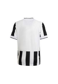Adidas - Dom dziecka jersey Juventus 2021/22. Kolor: biały, czarny, wielokolorowy. Materiał: jersey. Sport: piłka nożna
