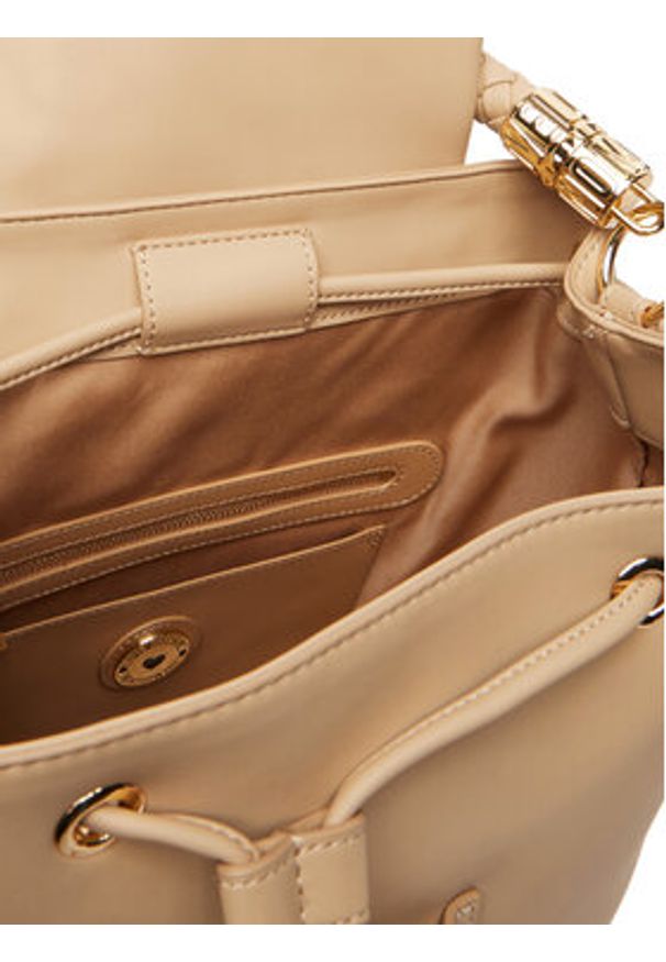 Love Moschino - LOVE MOSCHINO Plecak JC4224PP0OKA0209 Beżowy. Kolor: beżowy. Materiał: skóra