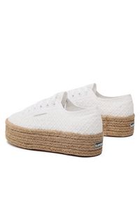 Superga Espadryle 2790 Rope Macrame Rhombus S3126PW Biały. Kolor: biały. Materiał: materiał #4