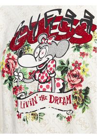 Guess Bluza W3BQ22 K9R31 Écru Regular Fit. Materiał: syntetyk, bawełna #5
