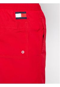 TOMMY HILFIGER - Tommy Hilfiger Szorty kąpielowe UM0UM02048 Czerwony Slim Fit. Kolor: czerwony. Materiał: syntetyk #3