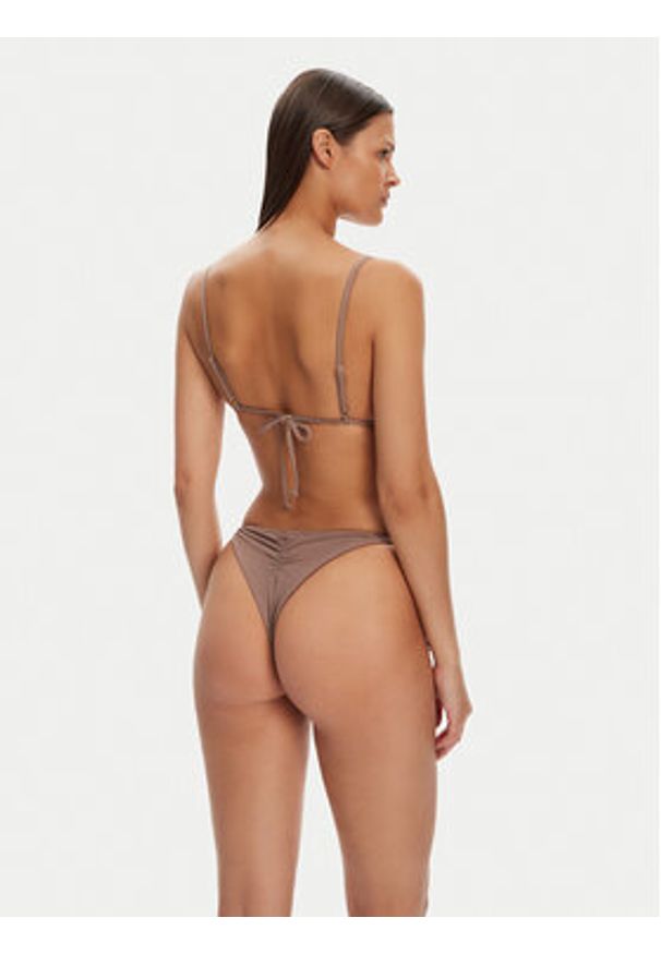 Roxy Bikini Lasca Tiki Tri ERJX203573 Brązowy. Kolor: brązowy. Materiał: syntetyk