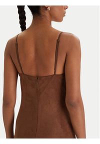 BARDOT - Bardot Sukienka z imitacji skóry Nadira 59194DB3 Brązowy Slim Fit. Kolor: brązowy. Materiał: skóra #4