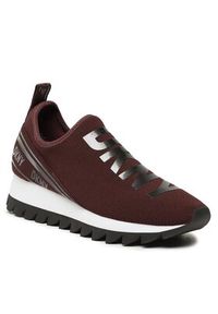 DKNY Sneakersy Abbi K3299730 Bordowy. Kolor: czerwony. Materiał: materiał #7