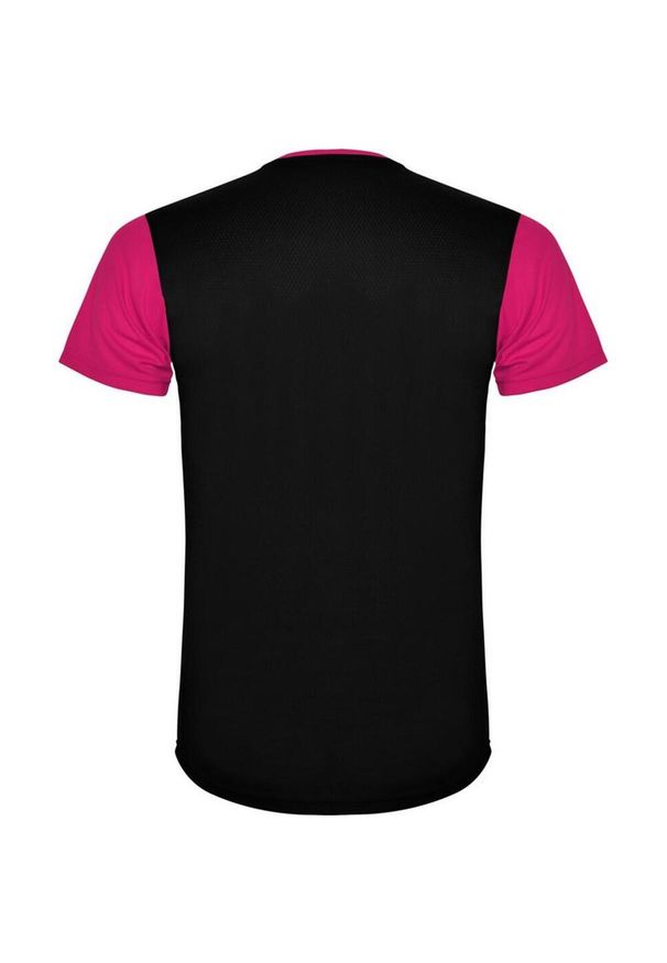 ROLY - Koszulka Sportowa Z Krótkim Rękawem Dla Dorosłych Unisex Detroit. Kolor: różowy, wielokolorowy, czarny. Długość rękawa: krótki rękaw. Długość: krótkie. Sport: turystyka piesza