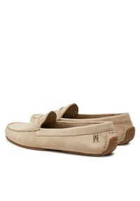 TOMMY HILFIGER - Tommy Hilfiger Mokasyny Th Suede Driver Loafer FW0FW08563 Beżowy. Kolor: beżowy #3