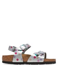 Sandały Birkenstock. Kolor: srebrny