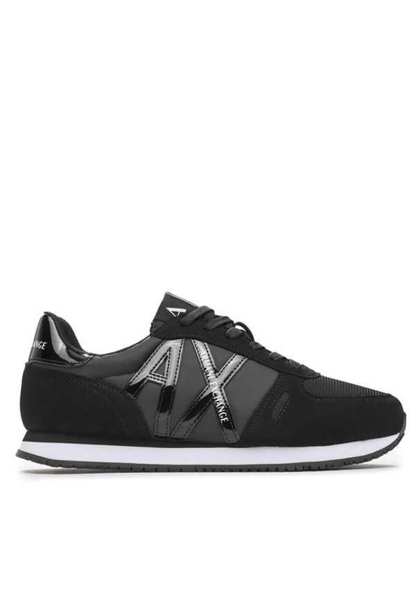 Armani Exchange Sneakersy XDX031 XV137 K001 Czarny. Kolor: czarny. Materiał: skóra