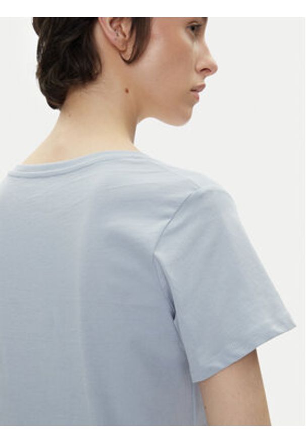 Pepe Jeans T-Shirt Macy PL506051 Niebieski Regular Fit. Kolor: niebieski. Materiał: bawełna