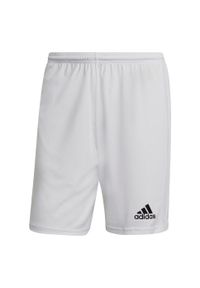 Adidas - Spodenki piłkarskie męskie adidas Squadra 21 Short. Kolor: biały. Sport: piłka nożna