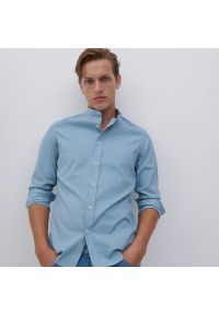 Reserved - Koszula super slim fit - Niebieski. Kolor: niebieski #1
