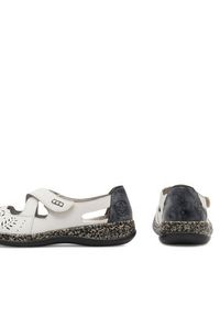 Rieker Półbuty 46375-60 Biały. Kolor: biały. Materiał: skóra #3