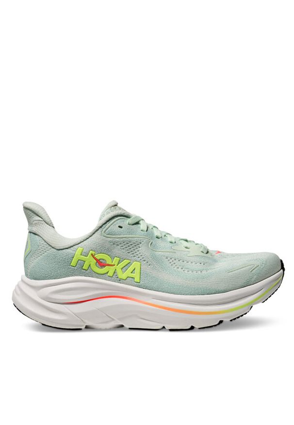 HOKA - Hoka Buty do biegania Clifton 10 1162031 Zielony. Kolor: zielony. Materiał: materiał