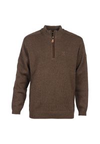 Sweter z zamkiem błyskawicznym PERCUSSION. Kolor: brązowy. Materiał: polar. Sport: outdoor #1