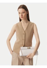 TOMMY HILFIGER - Tommy Hilfiger Torebka Th Modern Clutch AW0AW18727 Kremowy. Kolor: kremowy. Materiał: skórzane #1