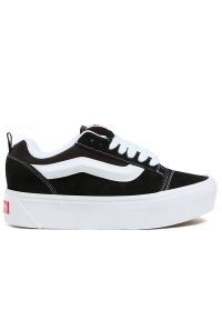 Buty damskie Vans KNU Stack VN000CP66BT1 - czarne. Okazja: na co dzień. Zapięcie: pasek. Kolor: czarny. Materiał: zamsz, materiał, guma. Szerokość cholewki: normalna. Model: Vans Old Skool