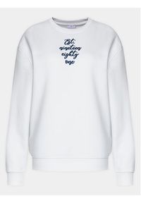 Guess Bluza Destiny W4RQ10 K9Z21 Biały Regular Fit. Kolor: biały. Materiał: bawełna