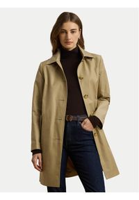 Lauren Ralph Lauren - LAUREN RALPH LAUREN Płaszcz przejściowy 297967121002 Beżowy Straight Fit. Kolor: beżowy. Materiał: bawełna