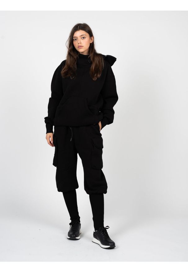 La Haine Inside Us Dresowe Jogger Style "Unisex" | LM202 | Mężczyzna | Czarny. Okazja: na co dzień. Kolor: czarny. Materiał: poliester, bawełna. Długość: długie. Wzór: jednolity. Styl: casual, sportowy