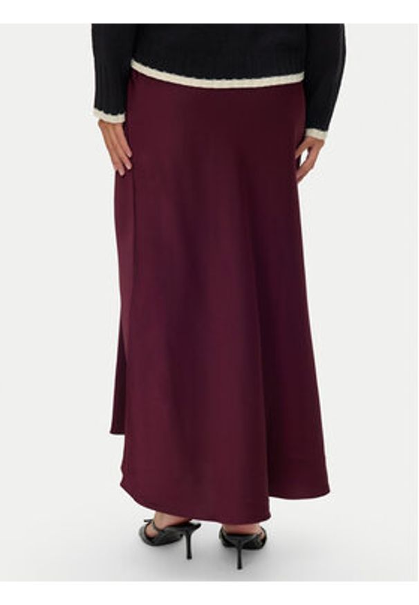 Vero Moda Spódnica midi Elena 10337459 Fioletowy Regular Fit. Kolor: fioletowy. Materiał: syntetyk