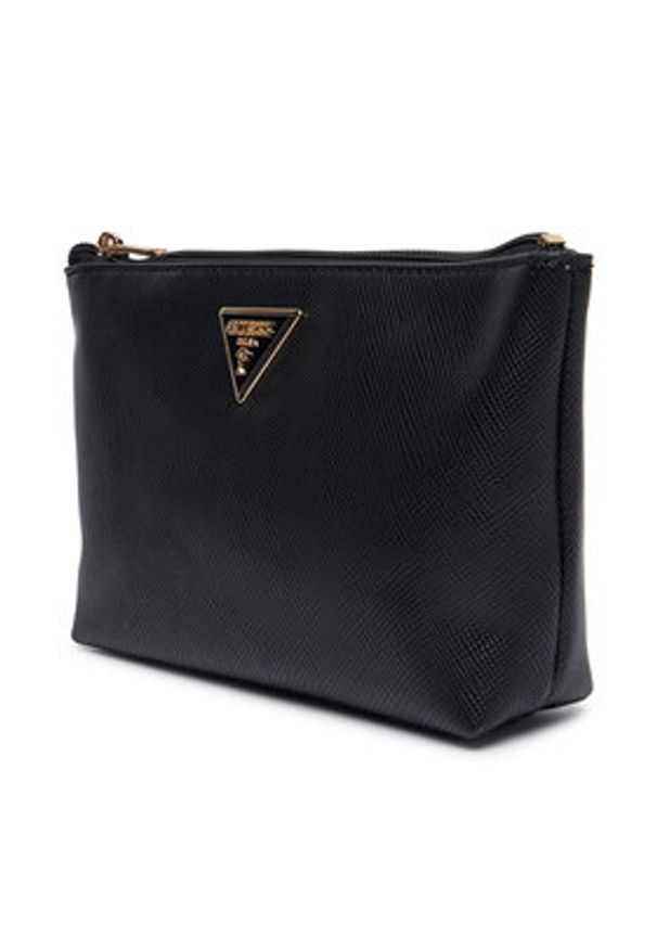 Guess Kosmetyczka Laurel II Slg SWZG74 59145 Czarny. Kolor: czarny. Materiał: skóra