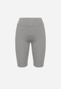 Born2be - Biało-Czarne Szorty Kolarki z Efektem Push-Up Briala. Kolor: biały. Styl: sportowy, elegancki #4