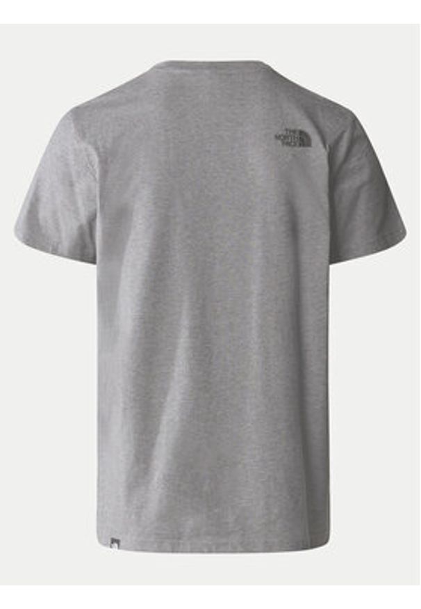The North Face T-Shirt Simple Dome NF0A87NG Szary Regular Fit. Kolor: szary. Materiał: bawełna, syntetyk
