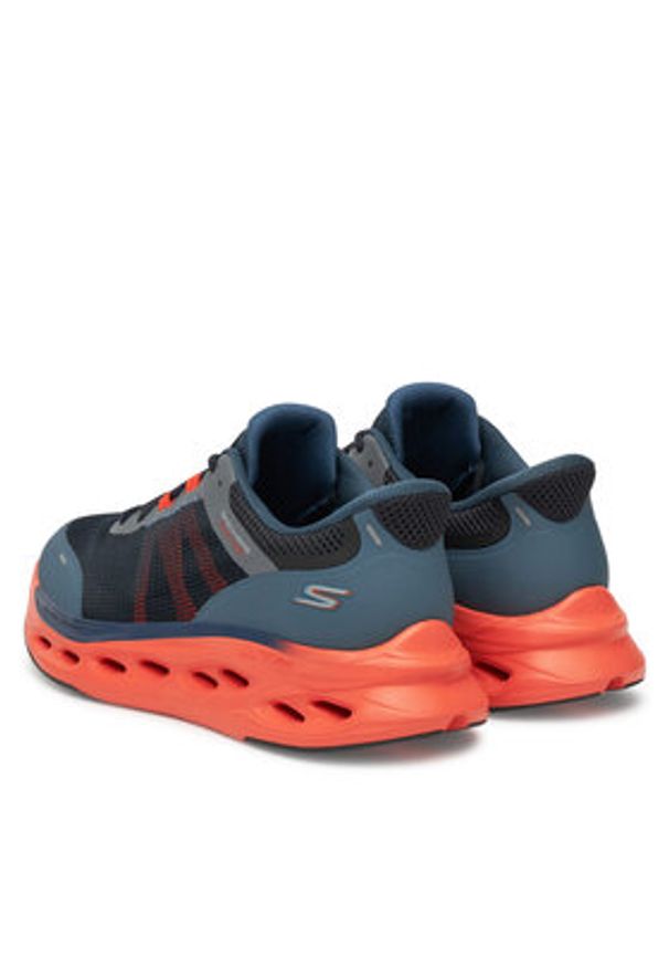 skechers - Skechers Buty do biegania Max Cushioning Glide-Step-Aberdeen 220422/NVOR Granatowy. Kolor: niebieski. Materiał: materiał