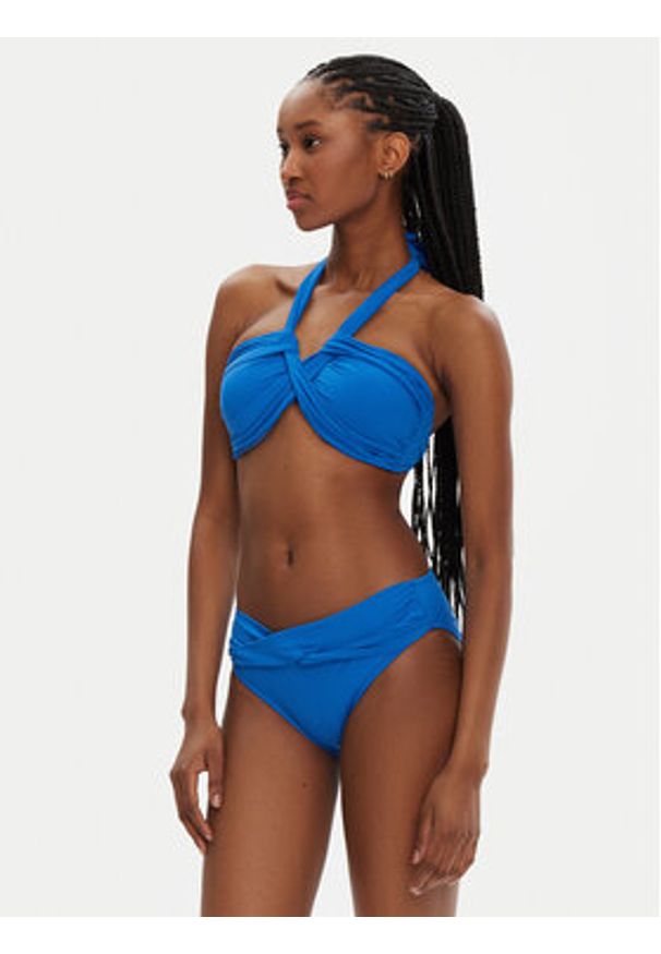 Seafolly Dół od bikini S. Collective 44320-942 Niebieski. Kolor: niebieski. Materiał: syntetyk