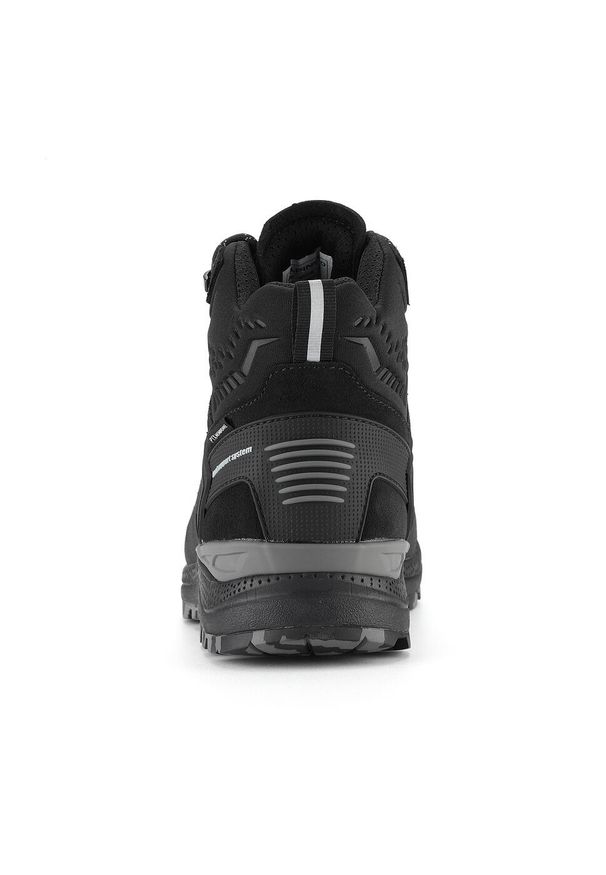 ALPINE PRO - Buty trekkingowe wysokie Alpine Pro Merse Vibram. Kolor: czarny. Materiał: skóra. Szerokość cholewki: normalna