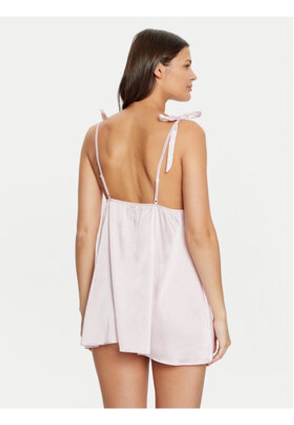 Guess Halka O5RG23 WGXR0 Różowy Regular Fit. Kolor: różowy. Materiał: syntetyk