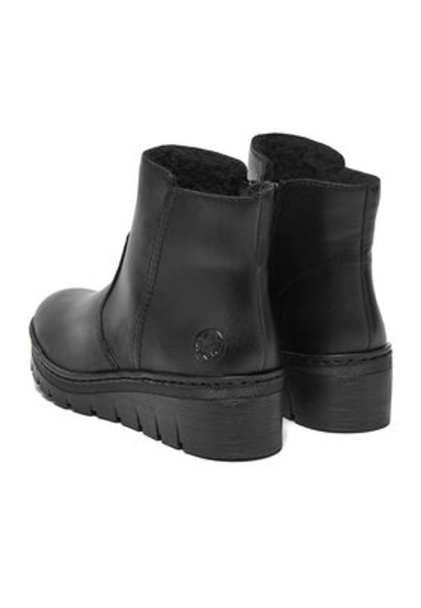 Rieker Botki CEO-X9165-01 Czarny. Kolor: czarny. Materiał: skóra